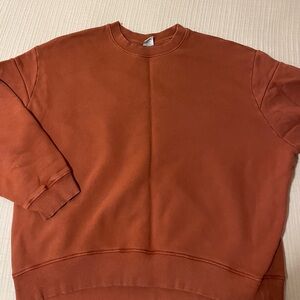 Outdoor Voices Rust Orange Crewneck Sweatshirt